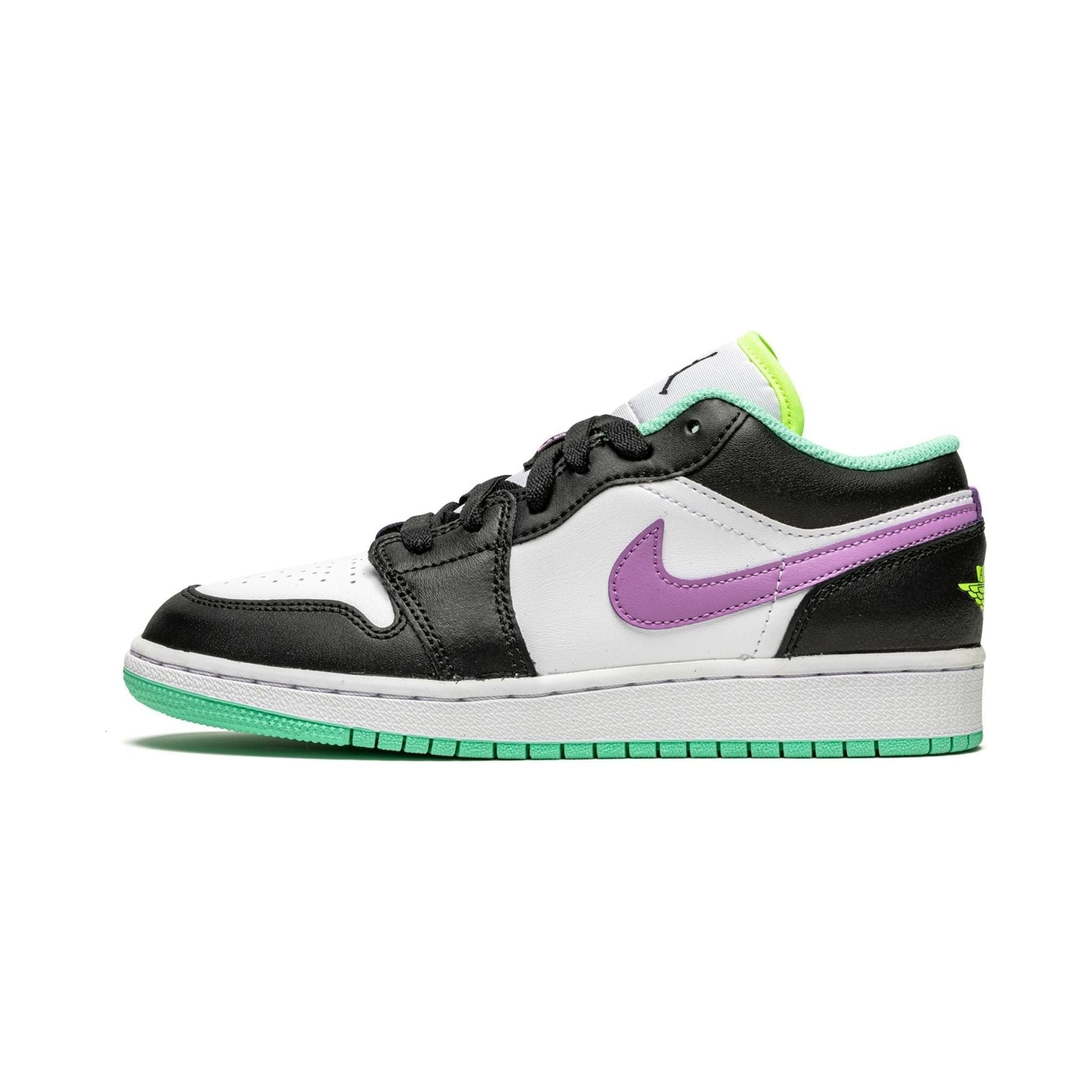 Jordan 1 Low Green Glow Violet Shock (GS)