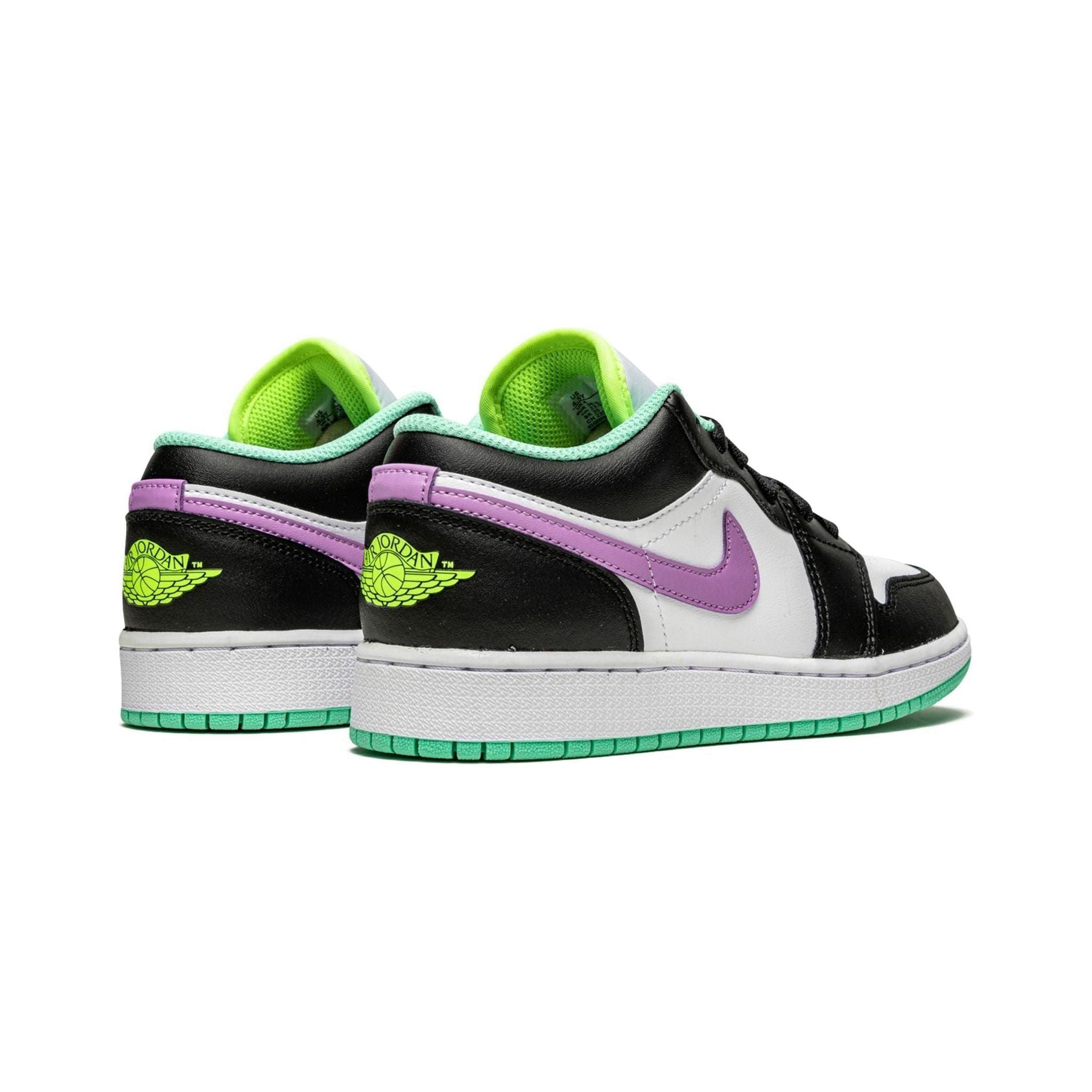 Jordan 1 Low Green Glow Violet Shock (GS)