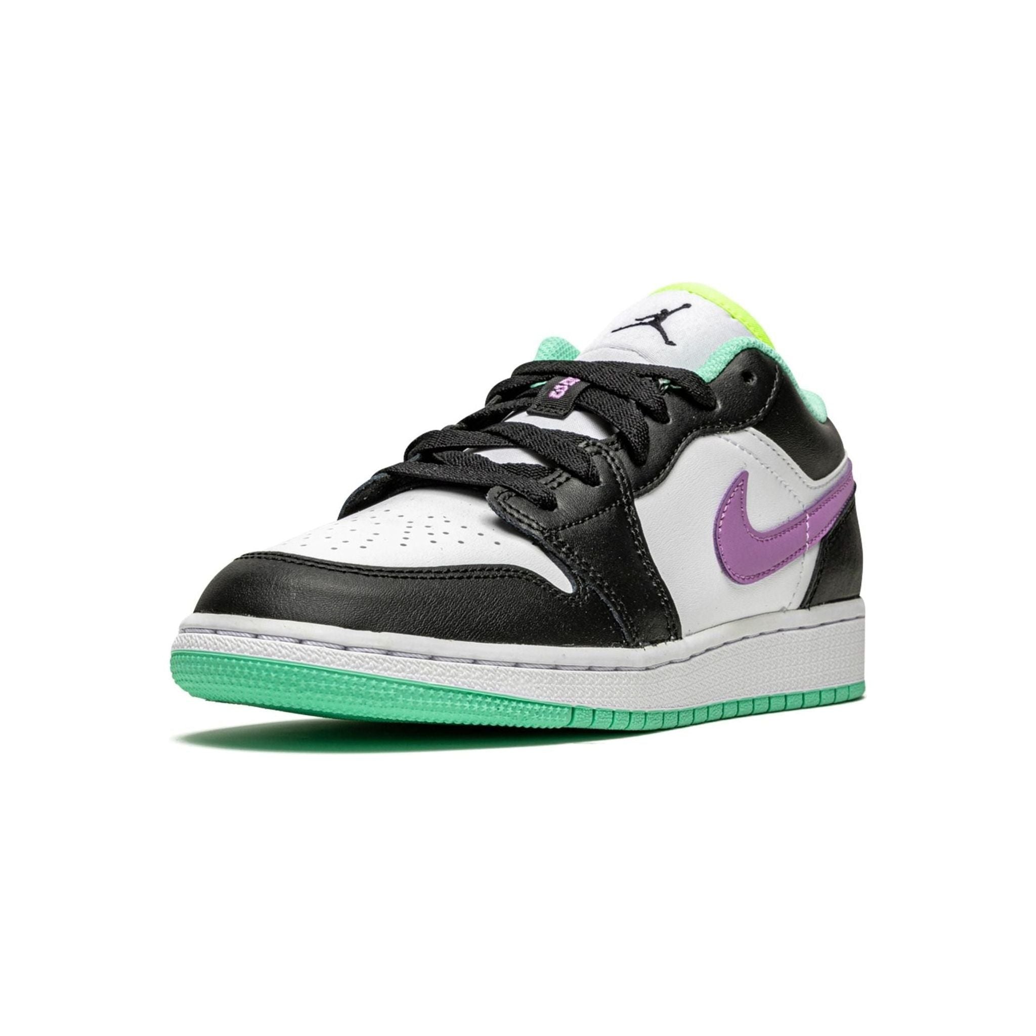 Jordan 1 Low Green Glow Violet Shock (GS)
