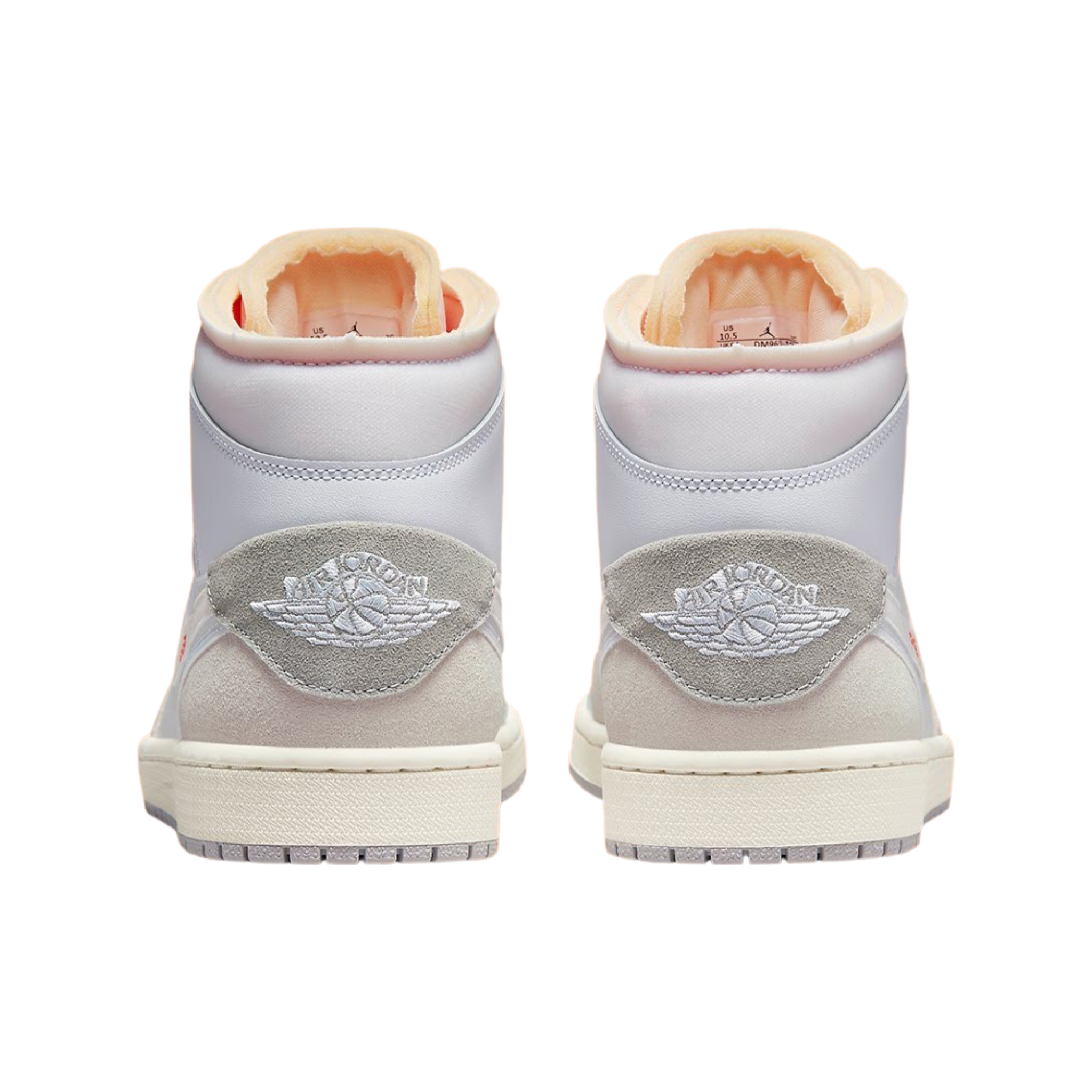 Jordan 1 Mid “Craft Inside Out White Grey”