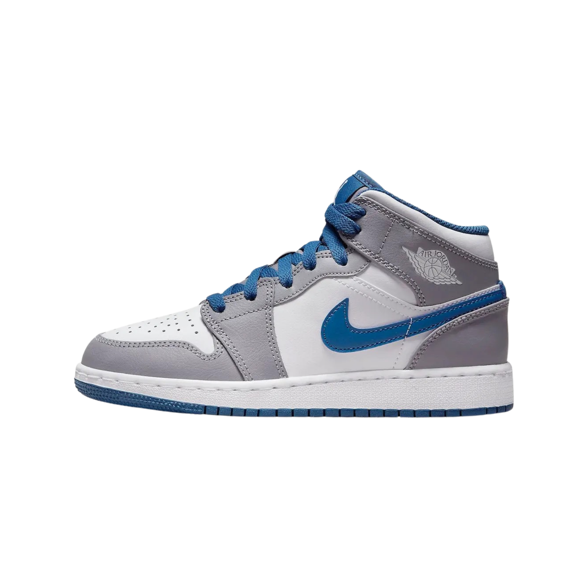 Jordan 1 Mid "True Blue Cement" GS