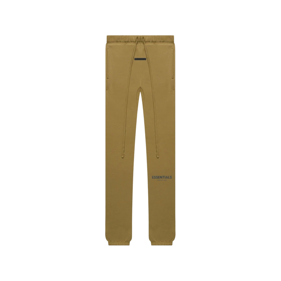 Fear of God Essentials Sweatpant in Amber colorway (front)