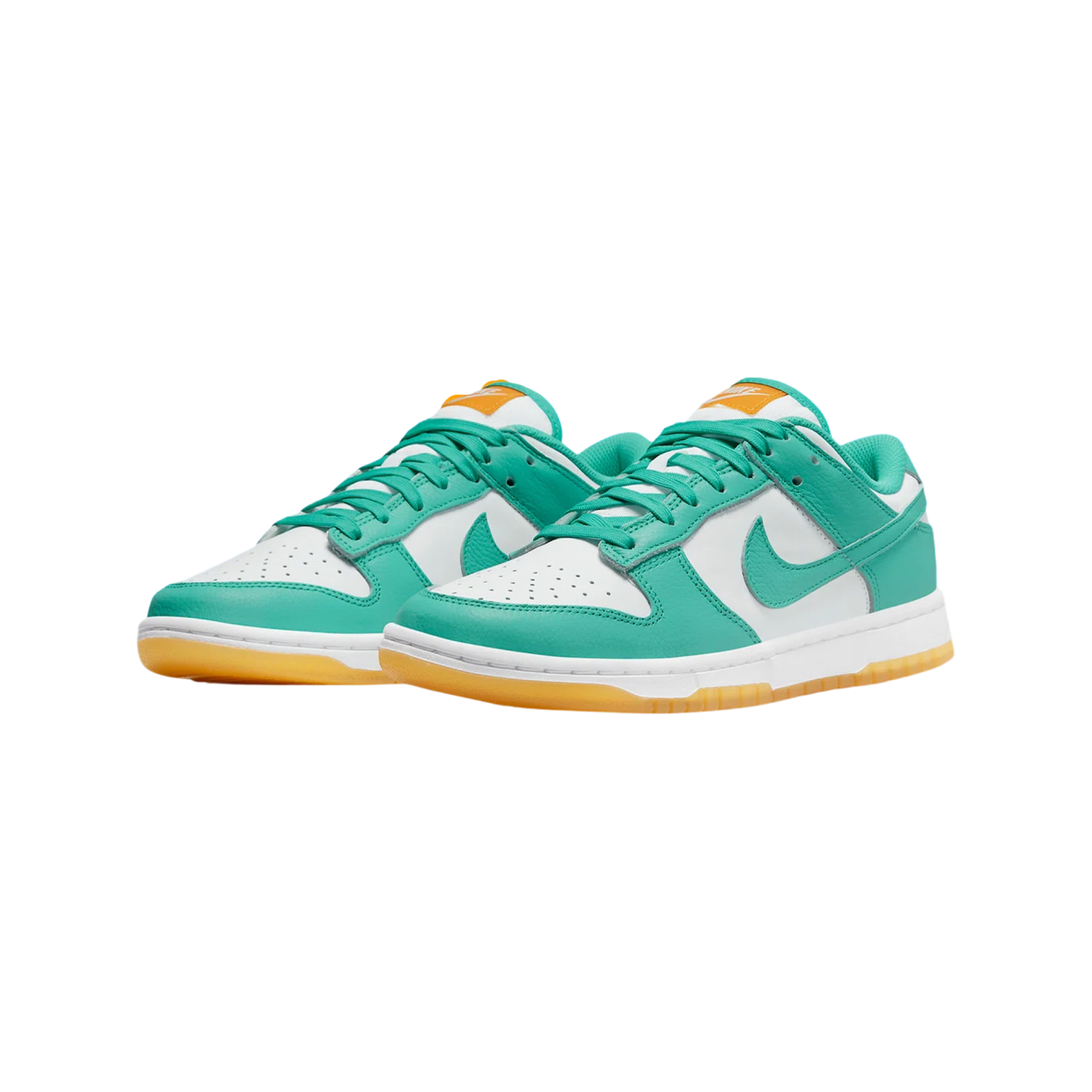 Nike Dunk Low “White Turquoise” (front angle)