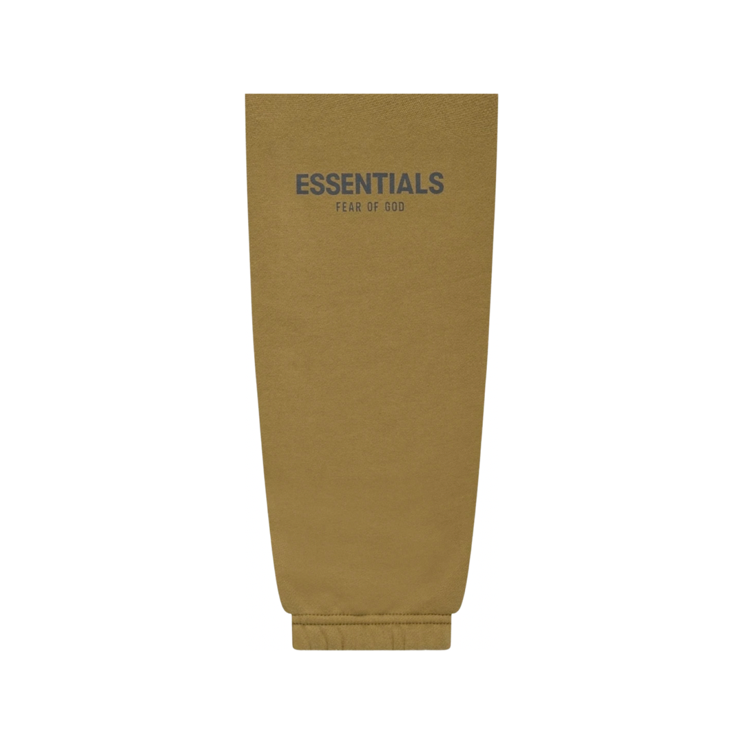Fear of God Essentials Sweatpant in Amber colorway (leg detail)