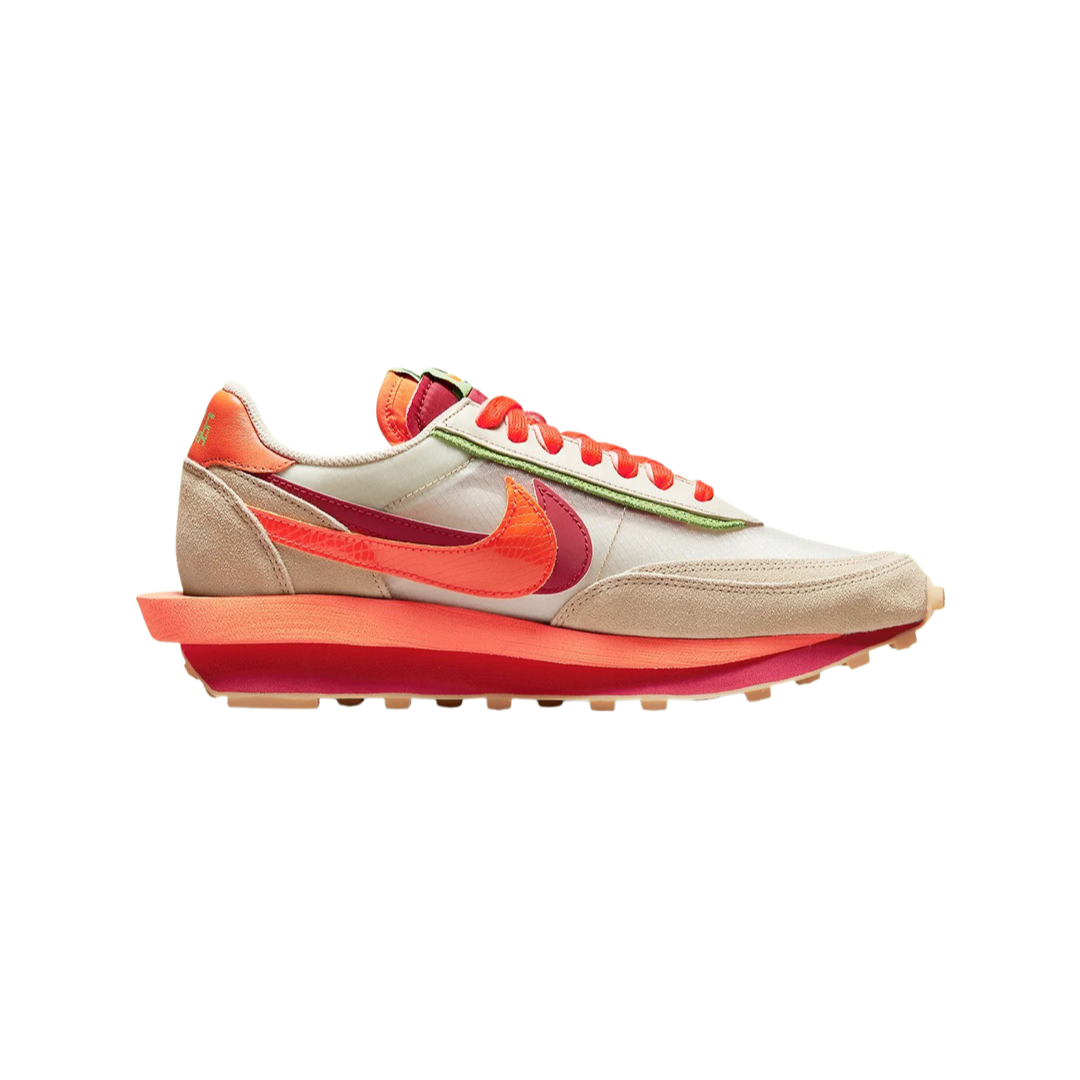 Nike LD Waffle x Sacai “CLOT Kiss of Death Net Orange Blaze”