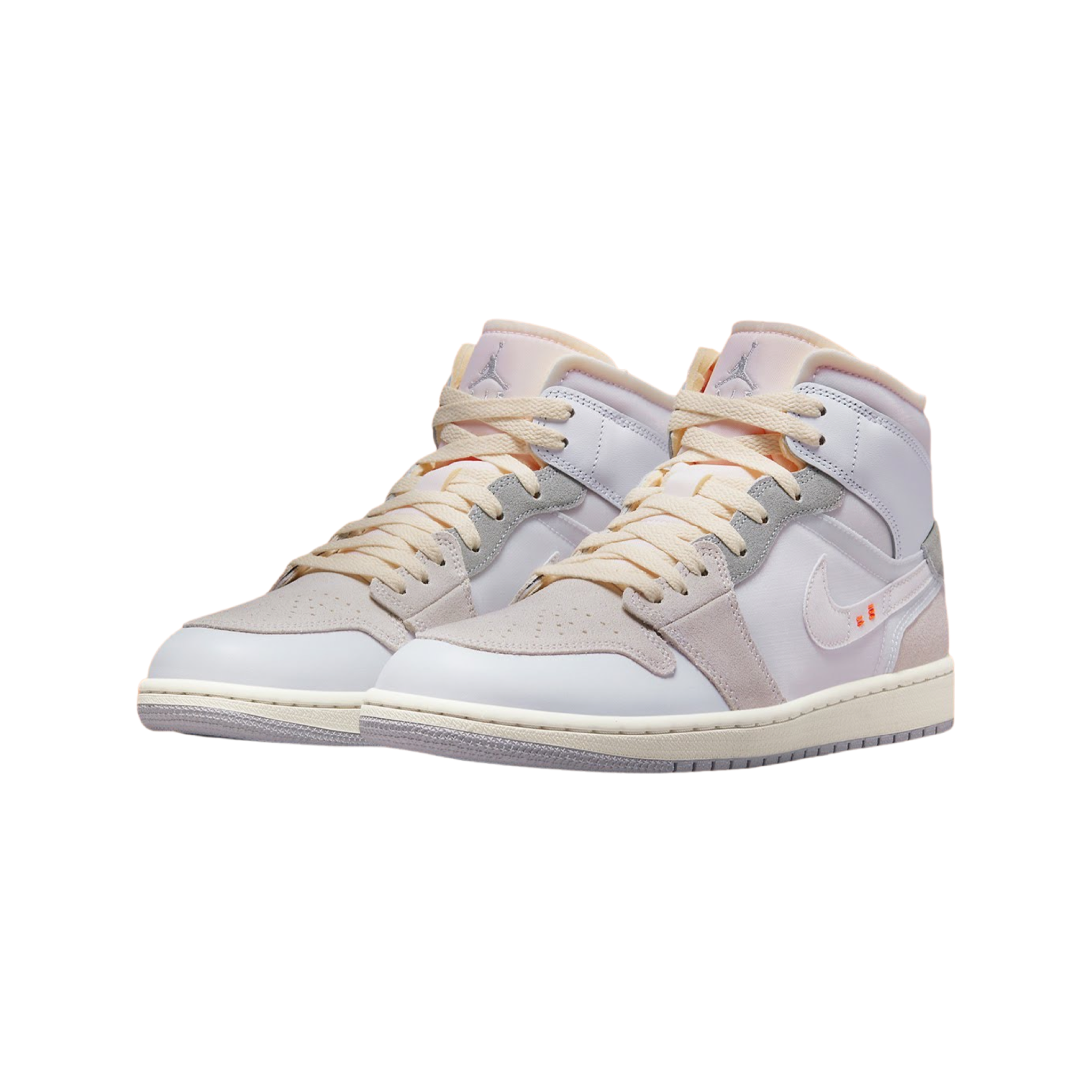 Jordan 1 Mid “Craft Inside Out White Grey”