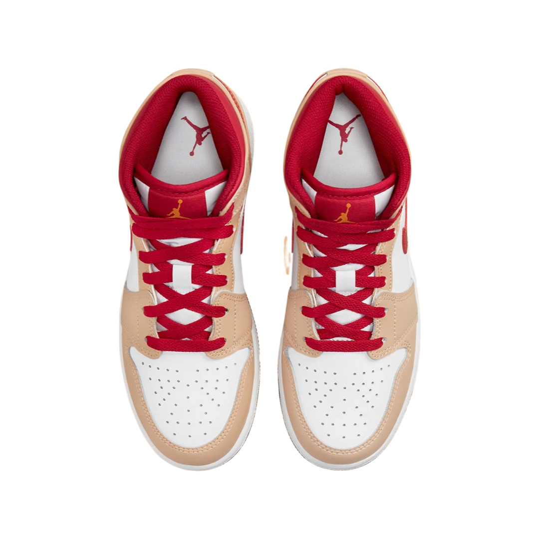 Jordan 1 Mid "Beige Red"