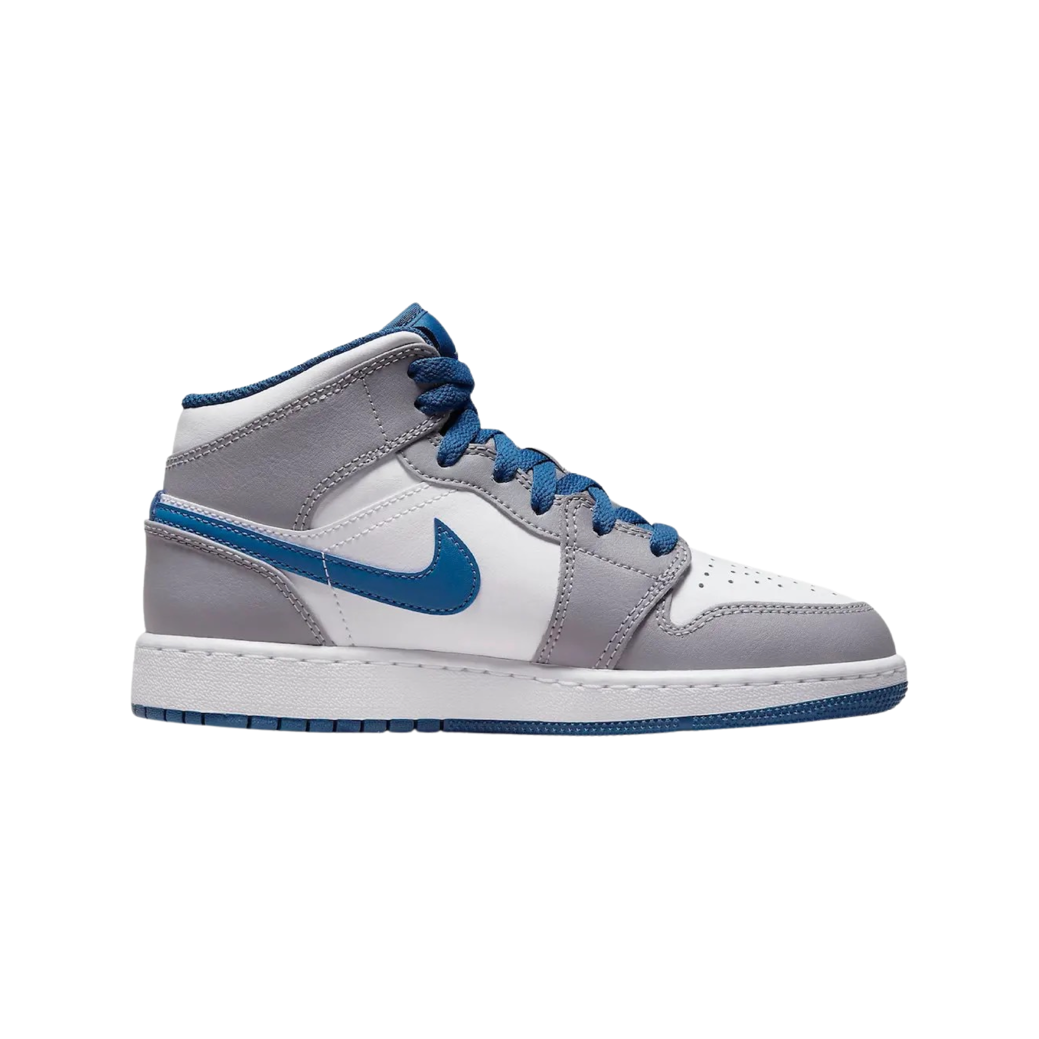 Jordan 1 Mid "True Blue Cement" GS