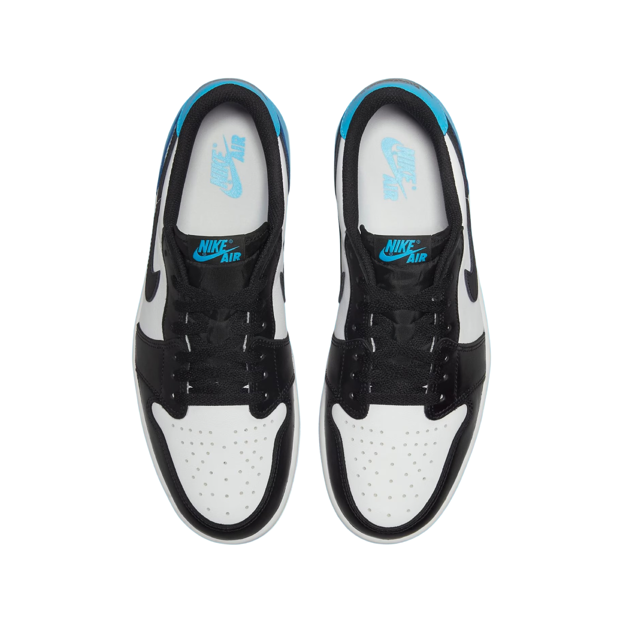 Jordan 1 Low “Black Dark Powder Blue” (W)