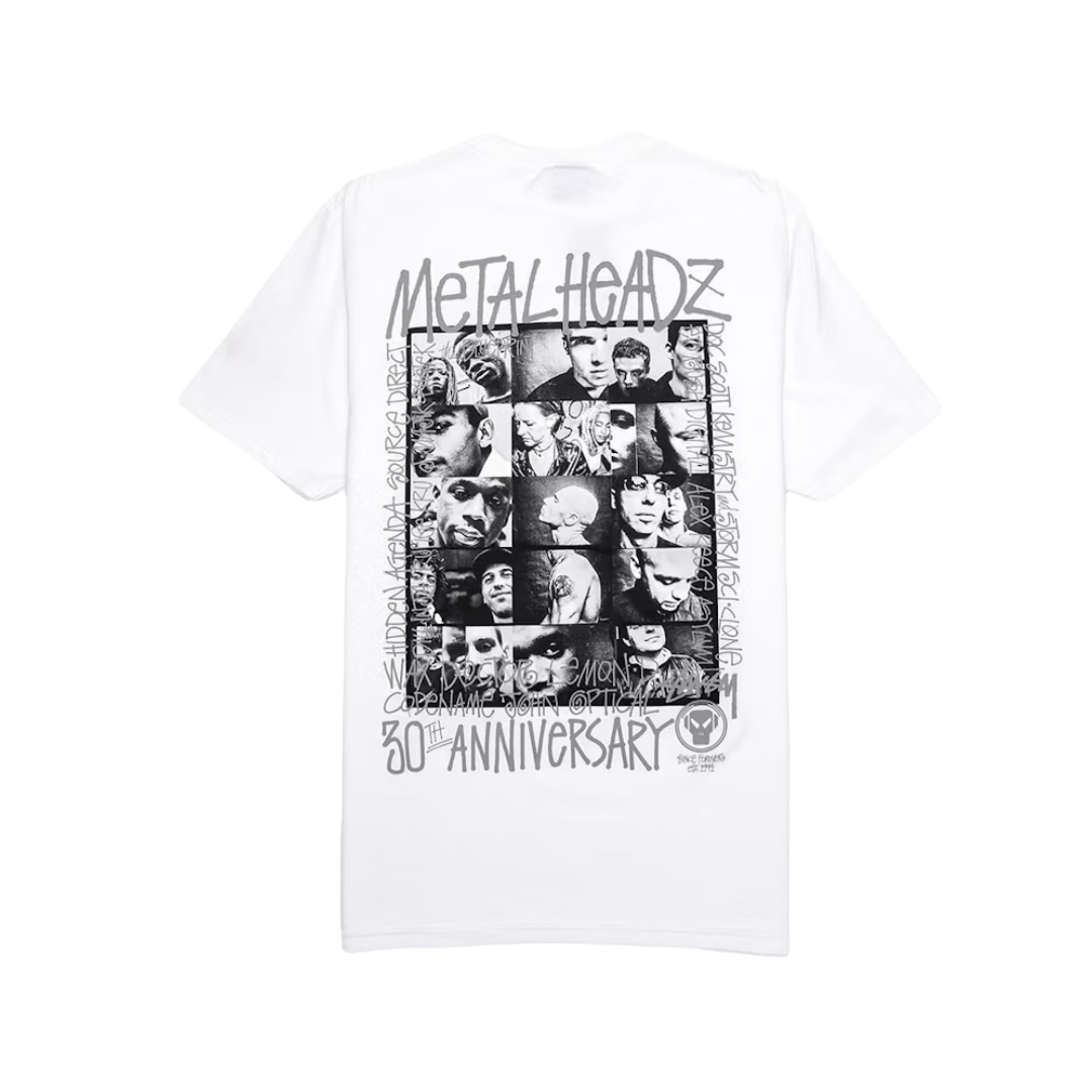Stussy x Goldie Metalheadz 30 Tee White