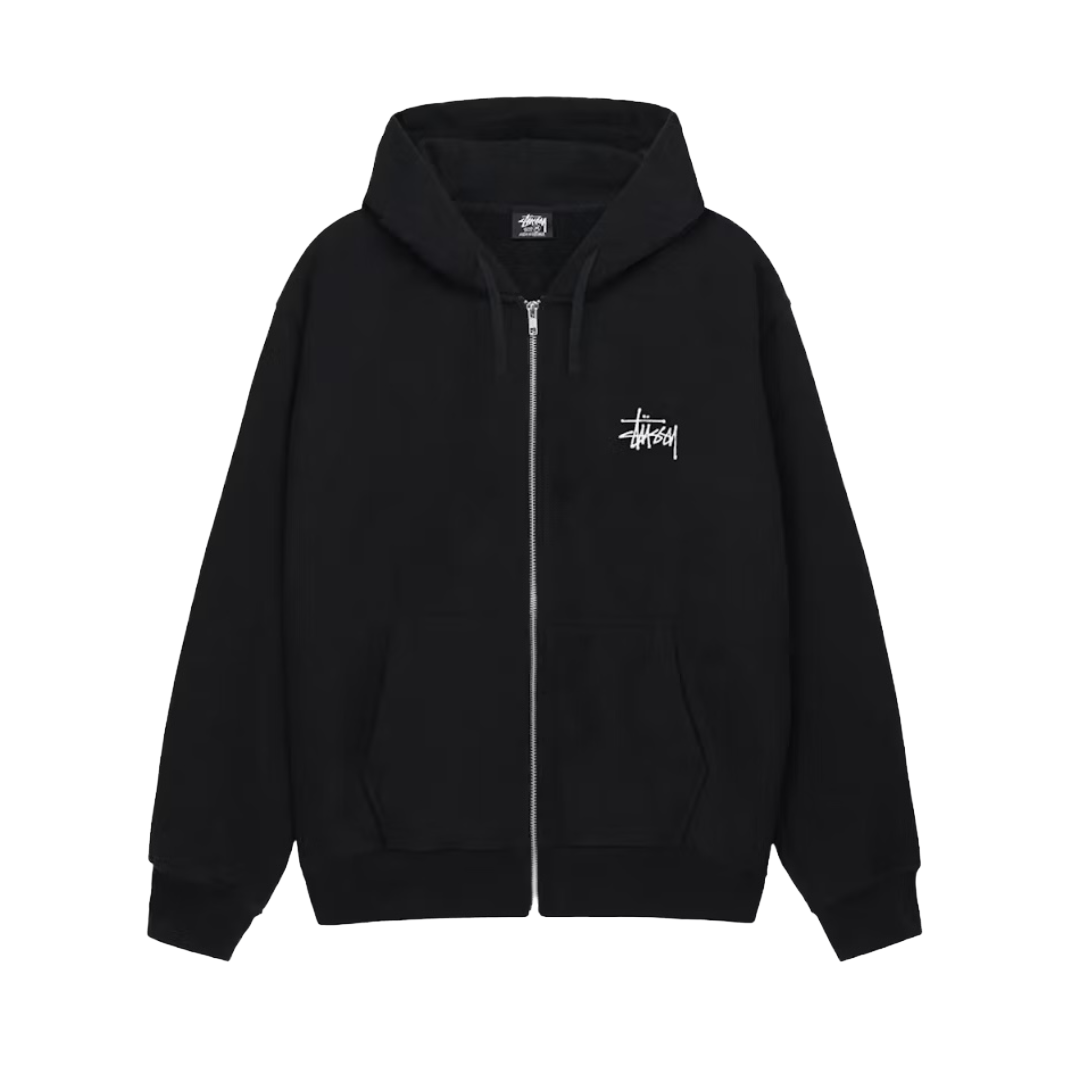 Stussy Basic Stussy Zip Hoodie Black