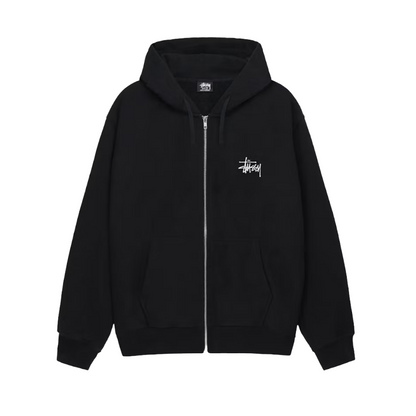 Stussy Basic Stussy Zip Hoodie Black
