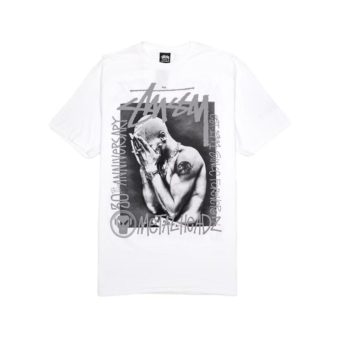 Stussy x Goldie Metalheadz 30 Tee White