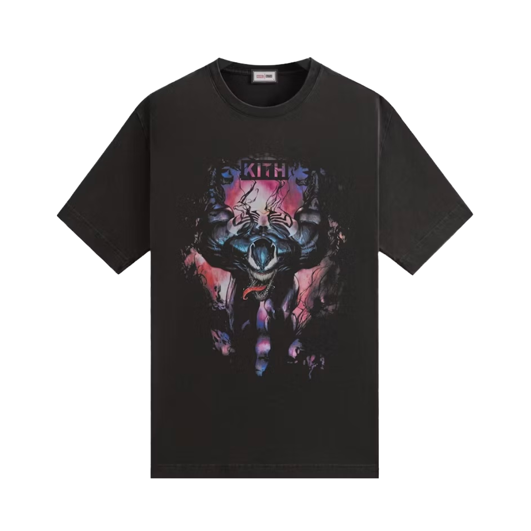 Kith x Marvel Symbiote Vintage Tee Black