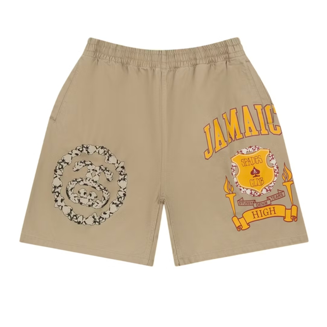 Denim Tears x Stussy Jamaica High Khaki Short