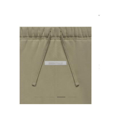Fear of God Essentials Sweatpant in Pistachio colorway (front detail)